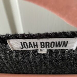 Joah Brown long Knit cardigan